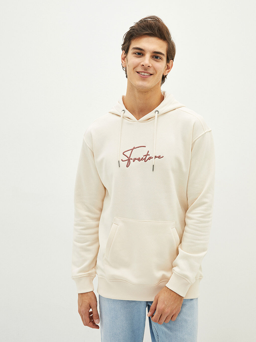 Long Sleeve Embroidered Men's Thick Hoodie-1