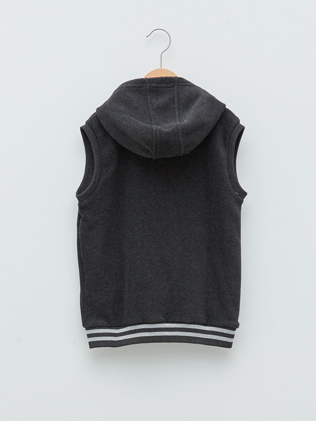LCW Kids Hooded Basic Fleece Boys Zippered Vest -W1CN76Z4-DW2
