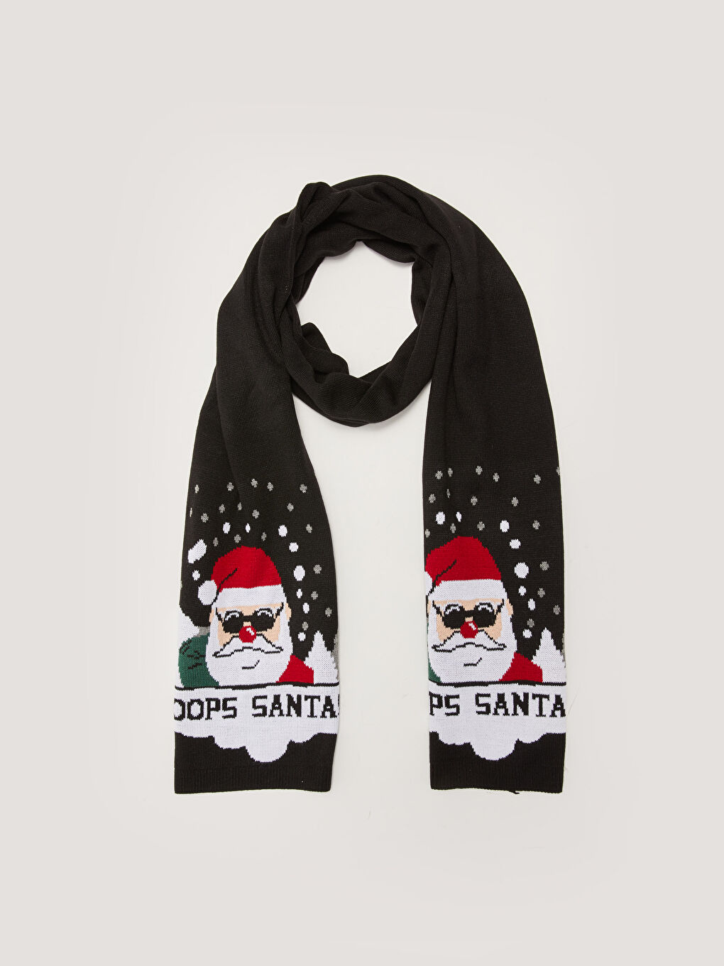 Christmas Themed Men's Tricot Scarf -W1CN82Z8-HUC