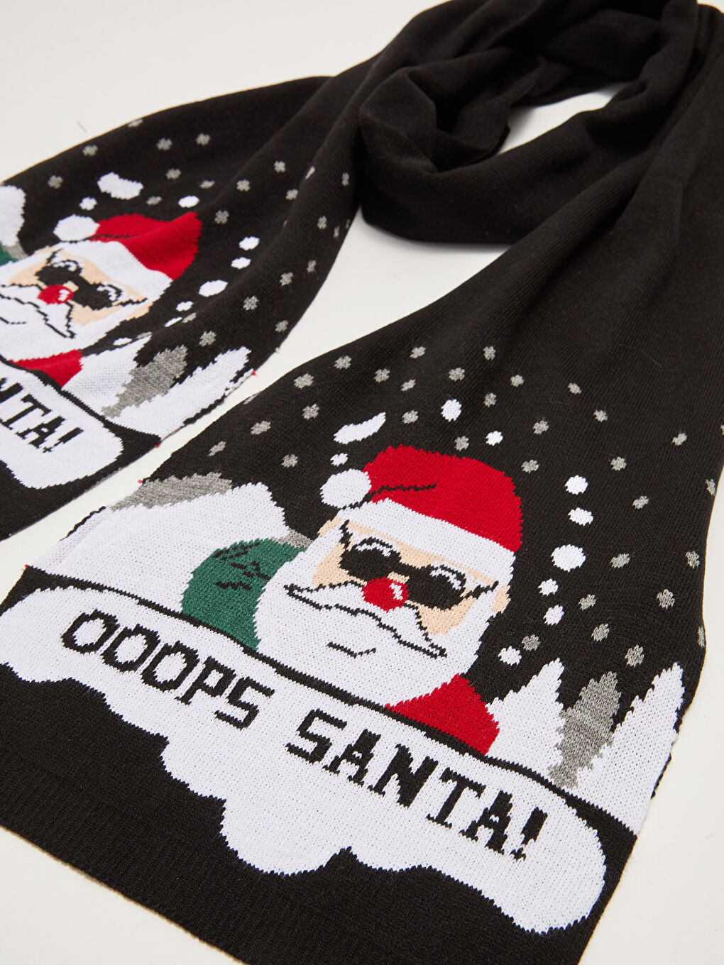 Christmas Themed Men's Tricot Scarf -W1CN82Z8-HUC