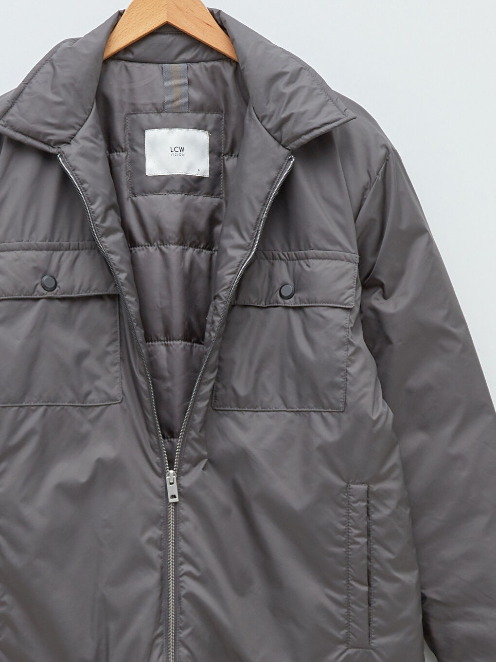 Veste Pour Hommes Coupe Svelte À Col-7