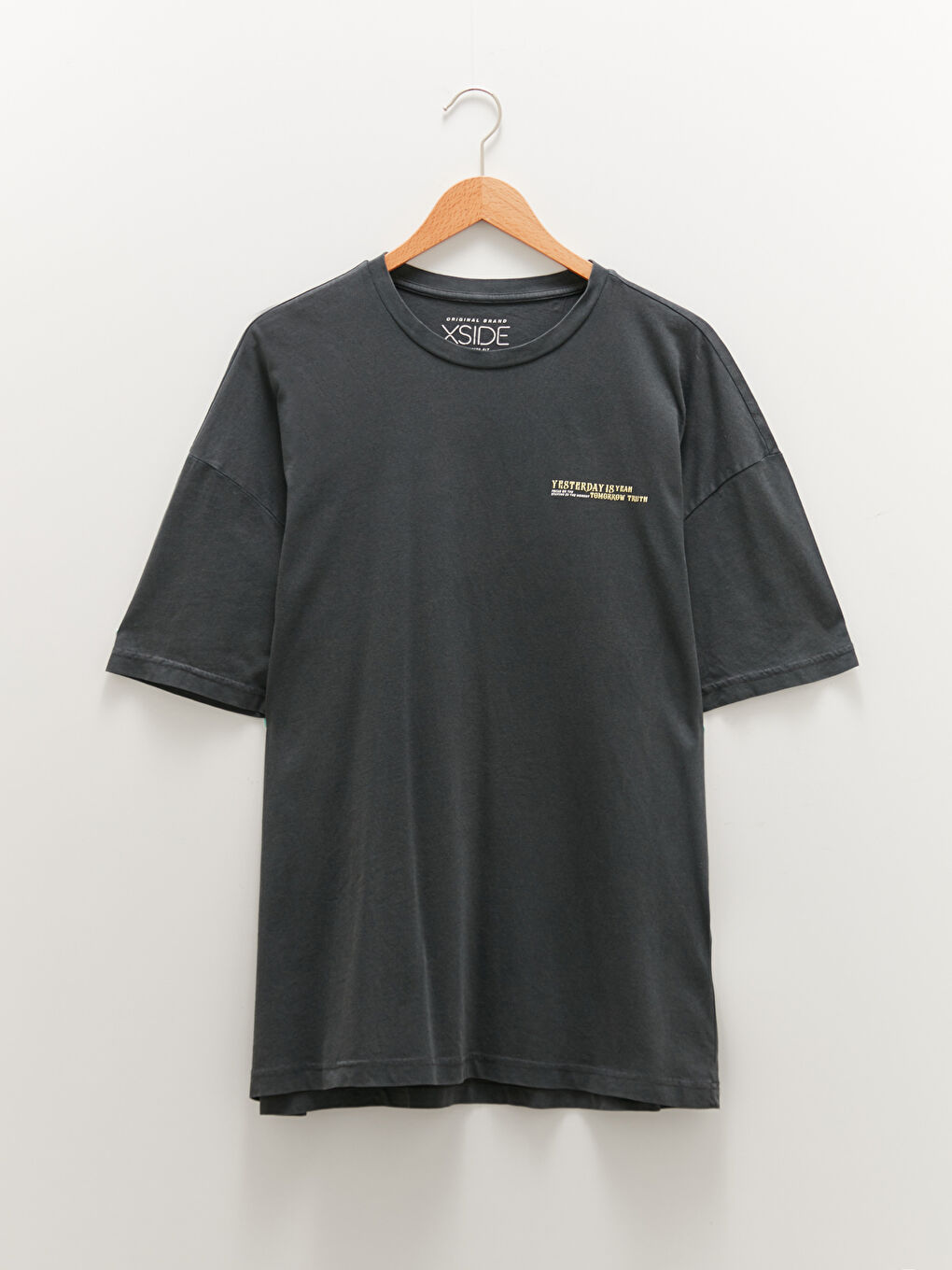 T-Shirt Pour Hommes En Jersey Imprimé À Manches Courtes Et Col Rond Surdimensionné-5