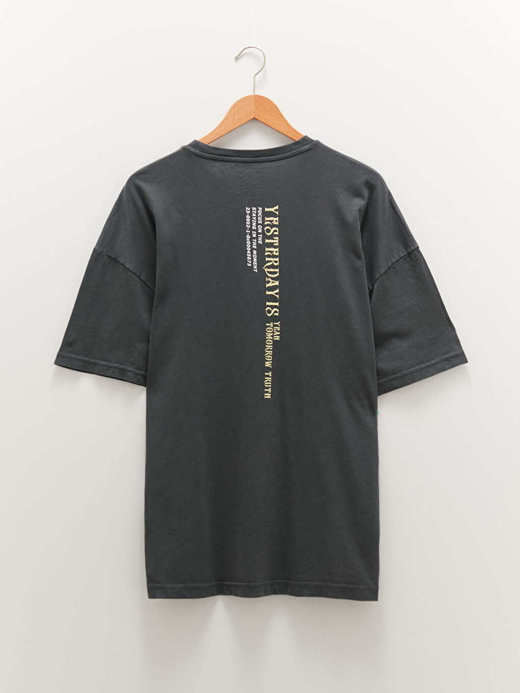 T-Shirt Pour Hommes En Jersey Imprimé À Manches Courtes Et Col Rond Surdimensionné-6