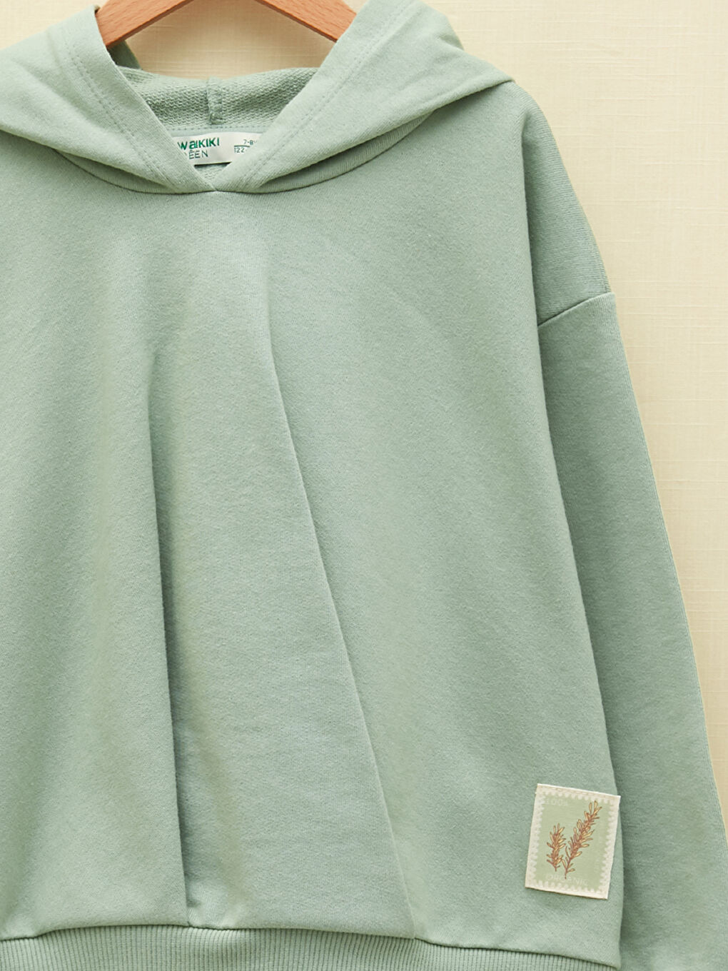 Капюшонды негізгі ұзын жеңді қыздарға арналған свитшот-5