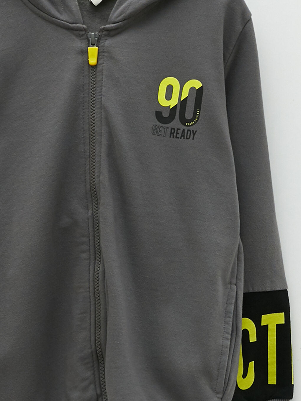 Sweat Zippé à Capuche Imprimé à Manches Longues pour Garçons-2