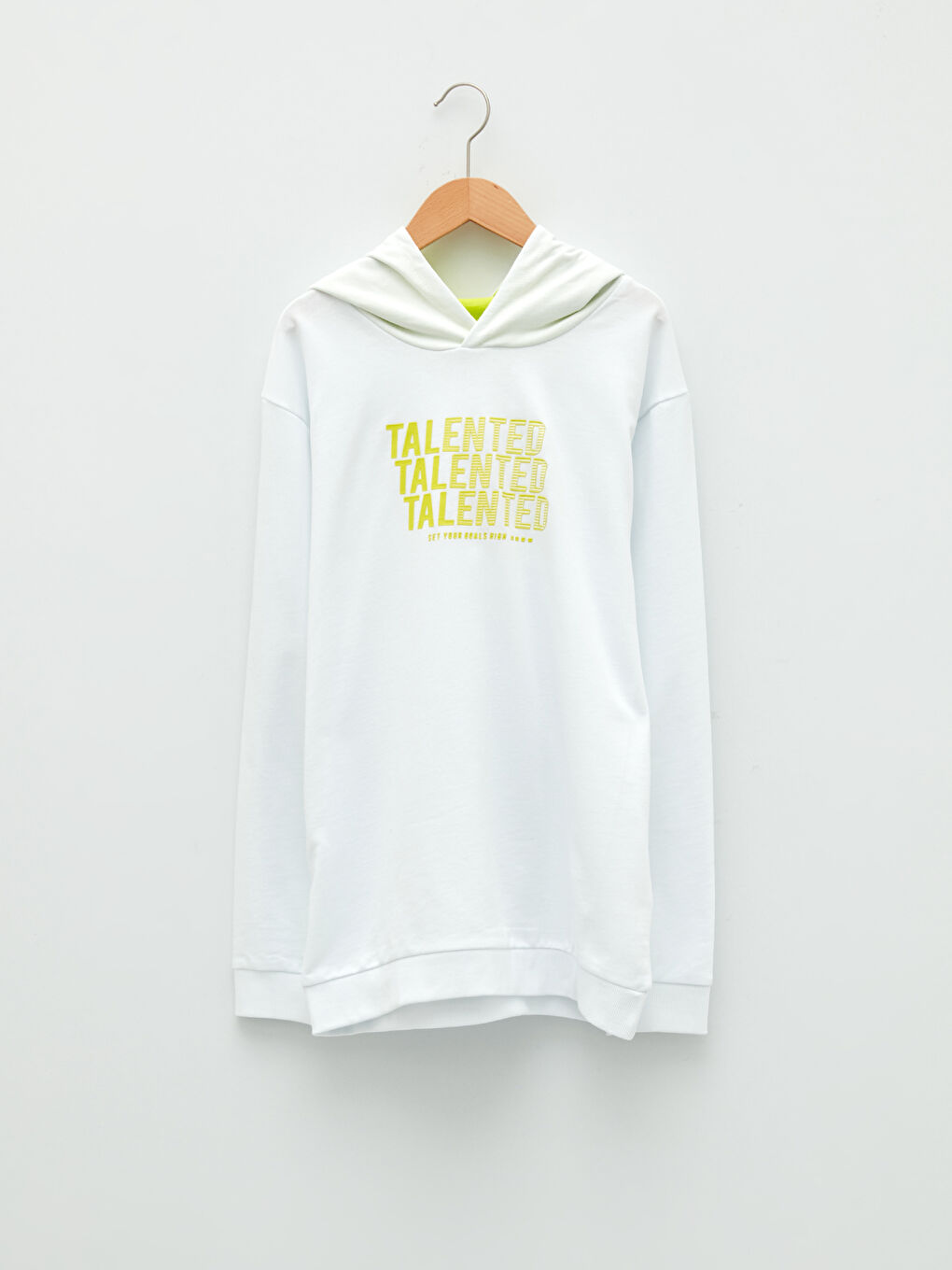 LCW Kids Hooded Printed Long Sleeve Boys' Sweatshirt -W1CP15Z4-R9K