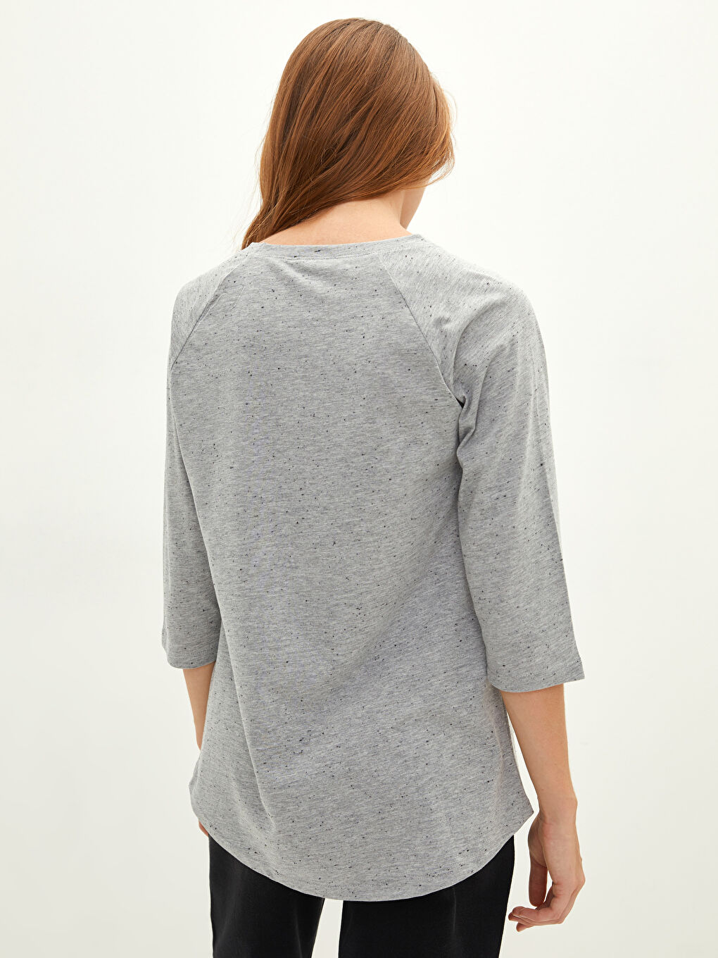 Crew Neck Printed Women's T-Shirt-4