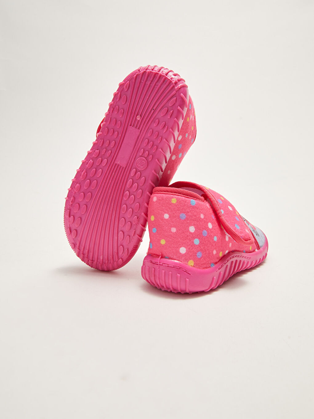 Fuşya Minnie Mouse Lisanslı Cırt Cırt Kız Bebek Panduf-4