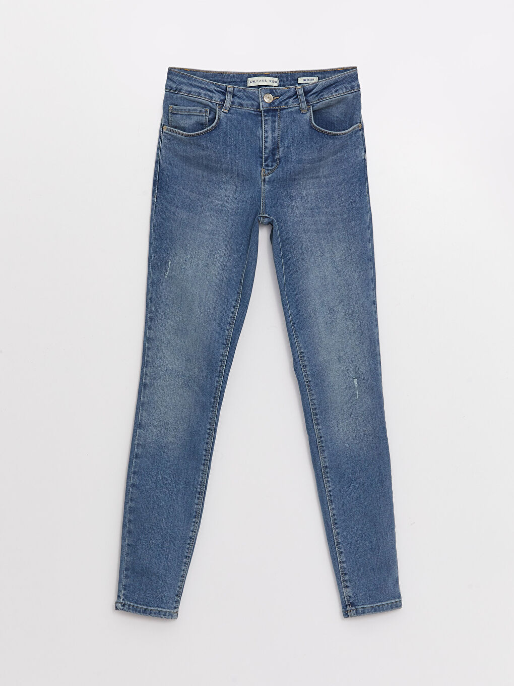 İndigo Normal Bel Mercury Skinny Fit Kadın Rodeo Jean Pantolon-4