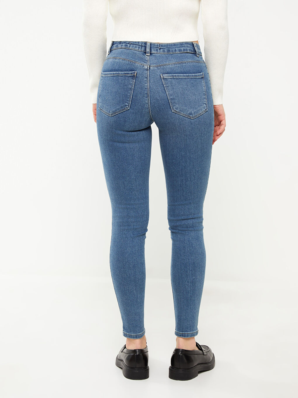 İndigo Normal Bel Mercury Skinny Fit Kadın Rodeo Jean Pantolon-3