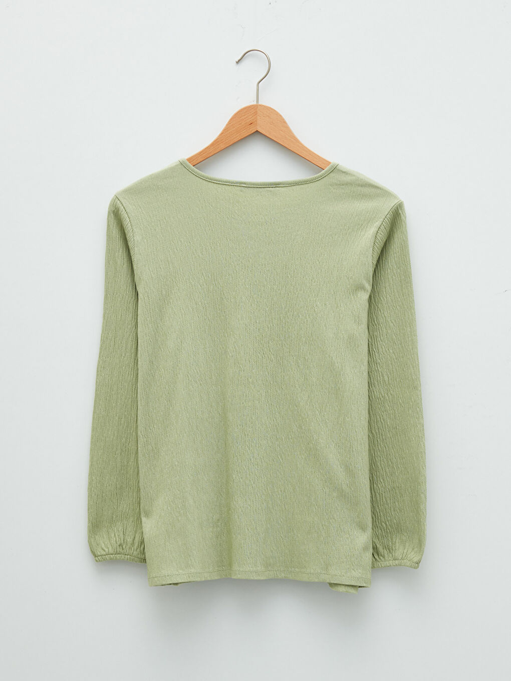 Tie Neck Printed Long Sleeve Women's Blouse-6