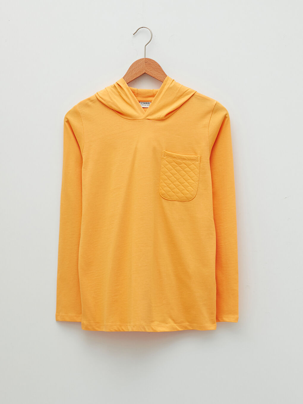 Hooded Basic Long Sleeve Boy T-shirt