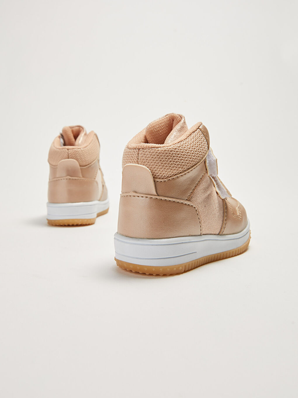 Sarı Deri Görünümlü Kız Bebek Spor Ayakkabı-4