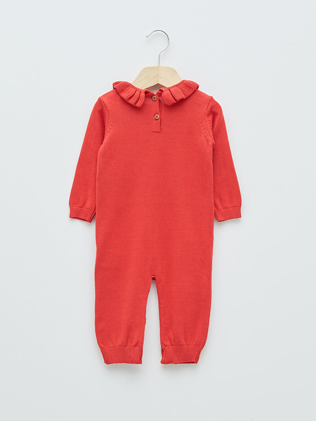 Crew Neck Long Sleeve Christmas Themed Baby Girl Knitwear Jumpsuit -W1CR25Z1-HC3
