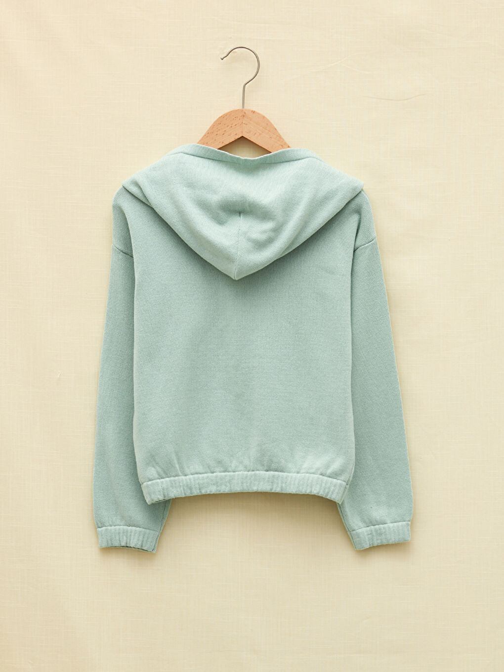 LCW Kids Kapüşonlu Basic Uzun Kollu Kız Çocuk Triko Kazak -W1CR40Z4-FKS