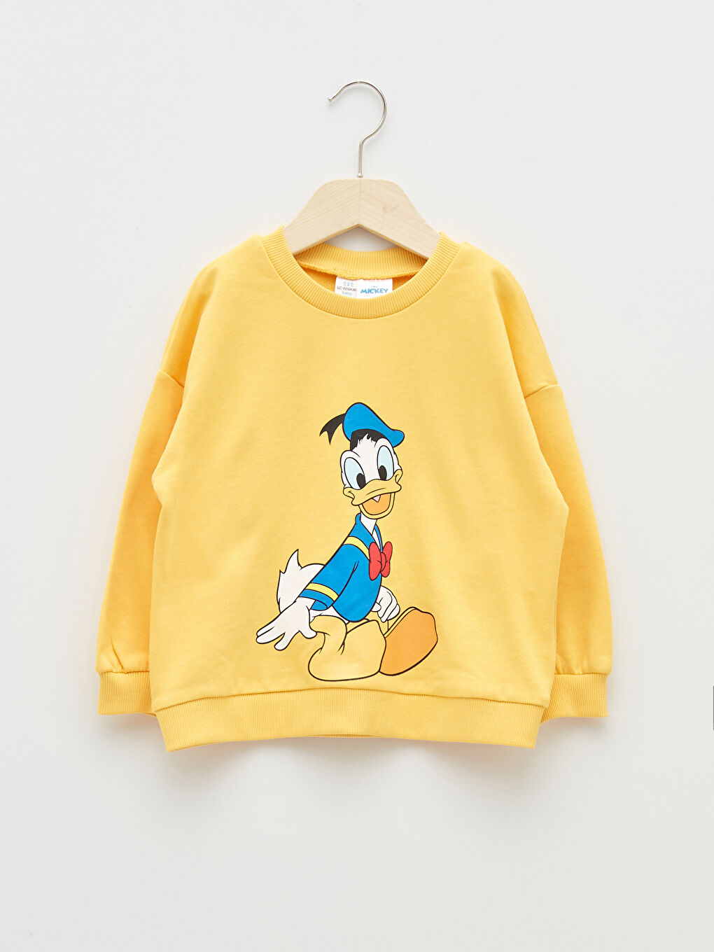 Mavi Bisiklet Yaka Disney Baskılı Uzun Kollu Erkek Bebek Sweatshirt 2'li-1