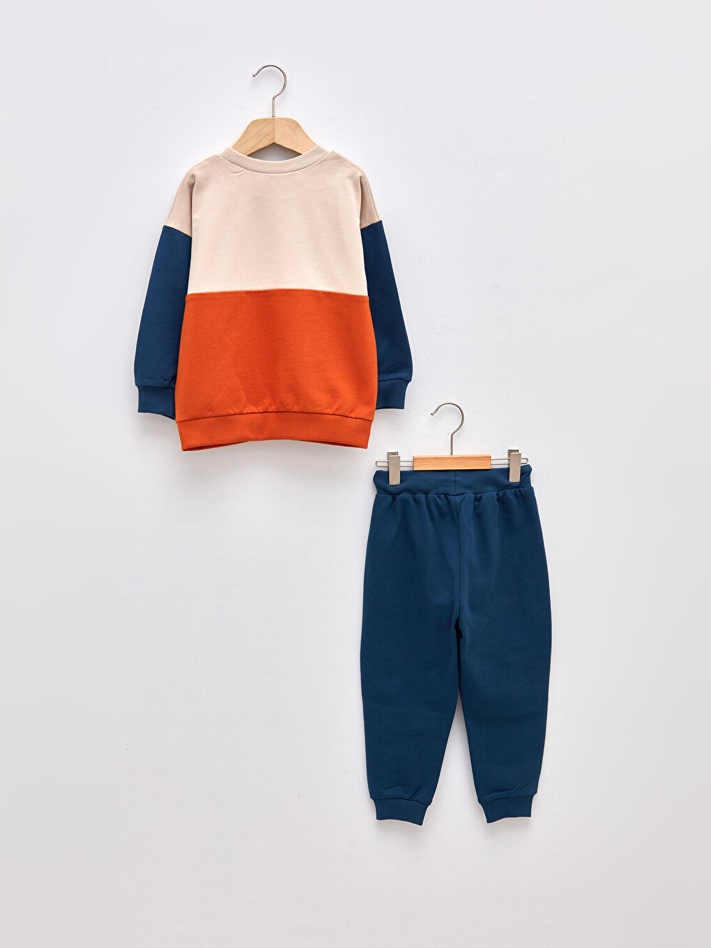 Ensemble Bébé Garçon Imprimé Simba Sweat-Shirt Col Rond Manches Longues et Pantalon de Jogging 2 Pièces-1