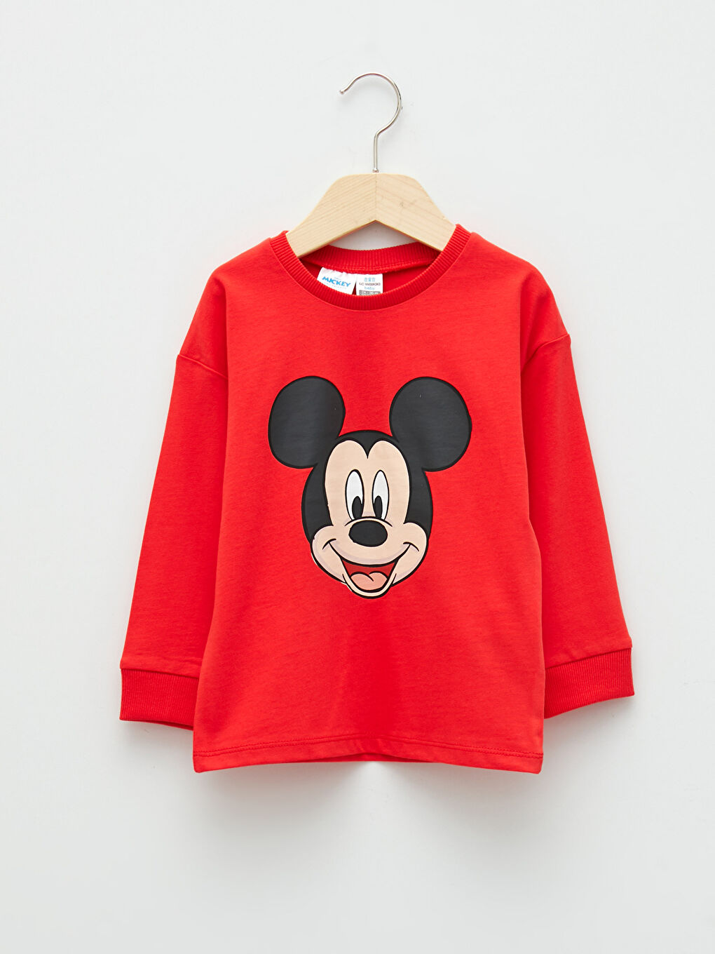 LCW baby Rundhalsausschnitt Langarm Mickey Mouse Bedrucktes Baby Jungen T-Shirt -W1CS02Z1-GPU