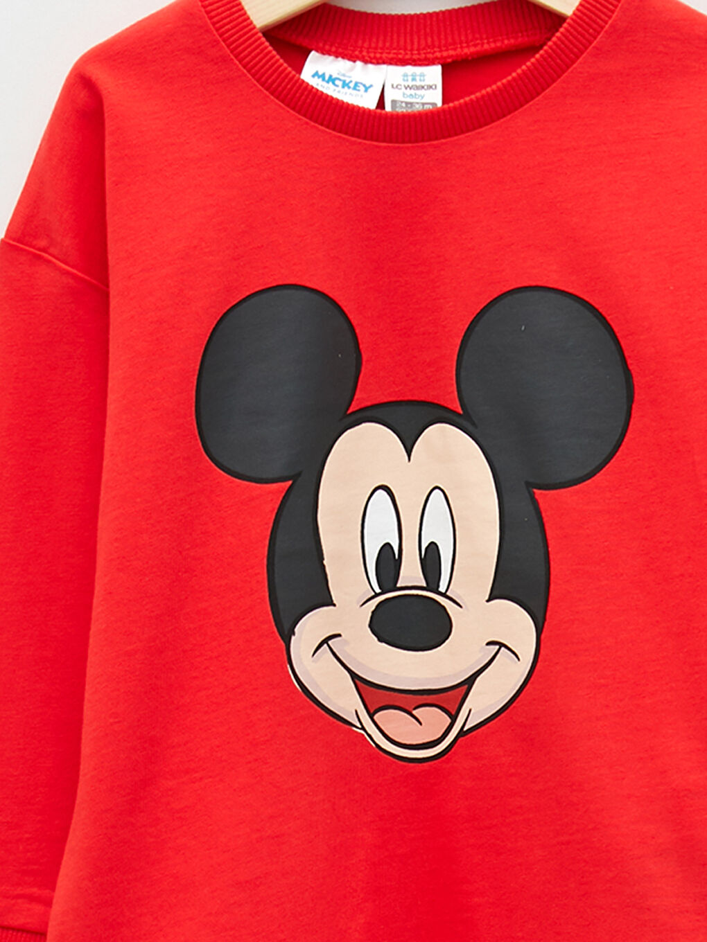 LCW baby Rundhalsausschnitt Langarm Mickey Mouse Bedrucktes Baby Jungen T-Shirt -W1CS02Z1-GPU
