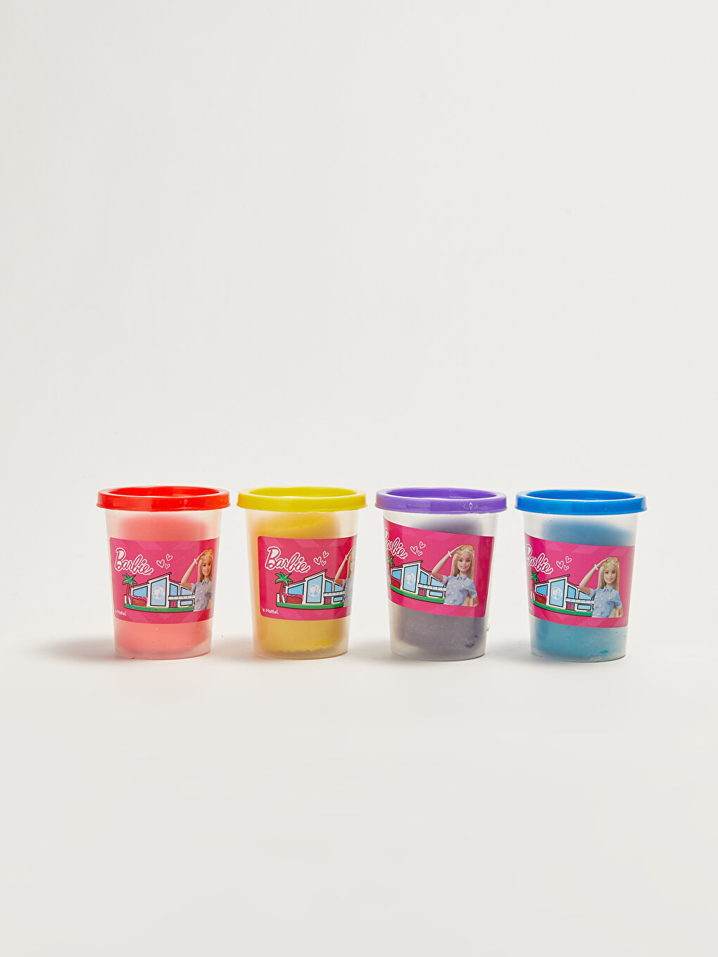 Kız Çocuk Barbie Lisanslı Oyun Hamuru 4'lü-1