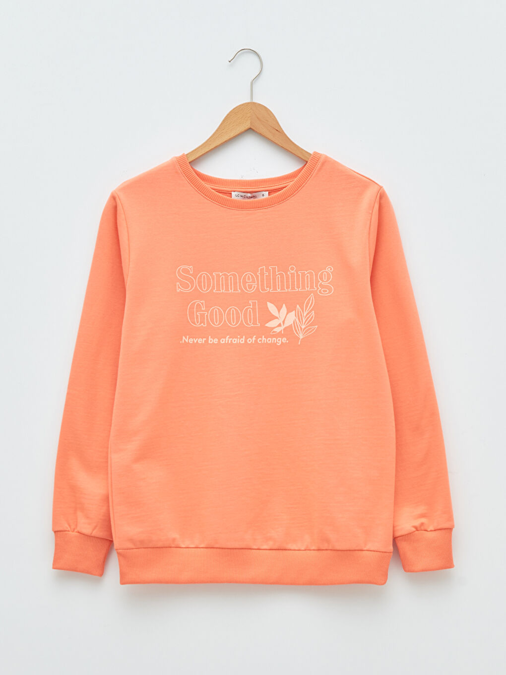 Crew Neck Printed Long Sleeve Women's Sweatshirt-5