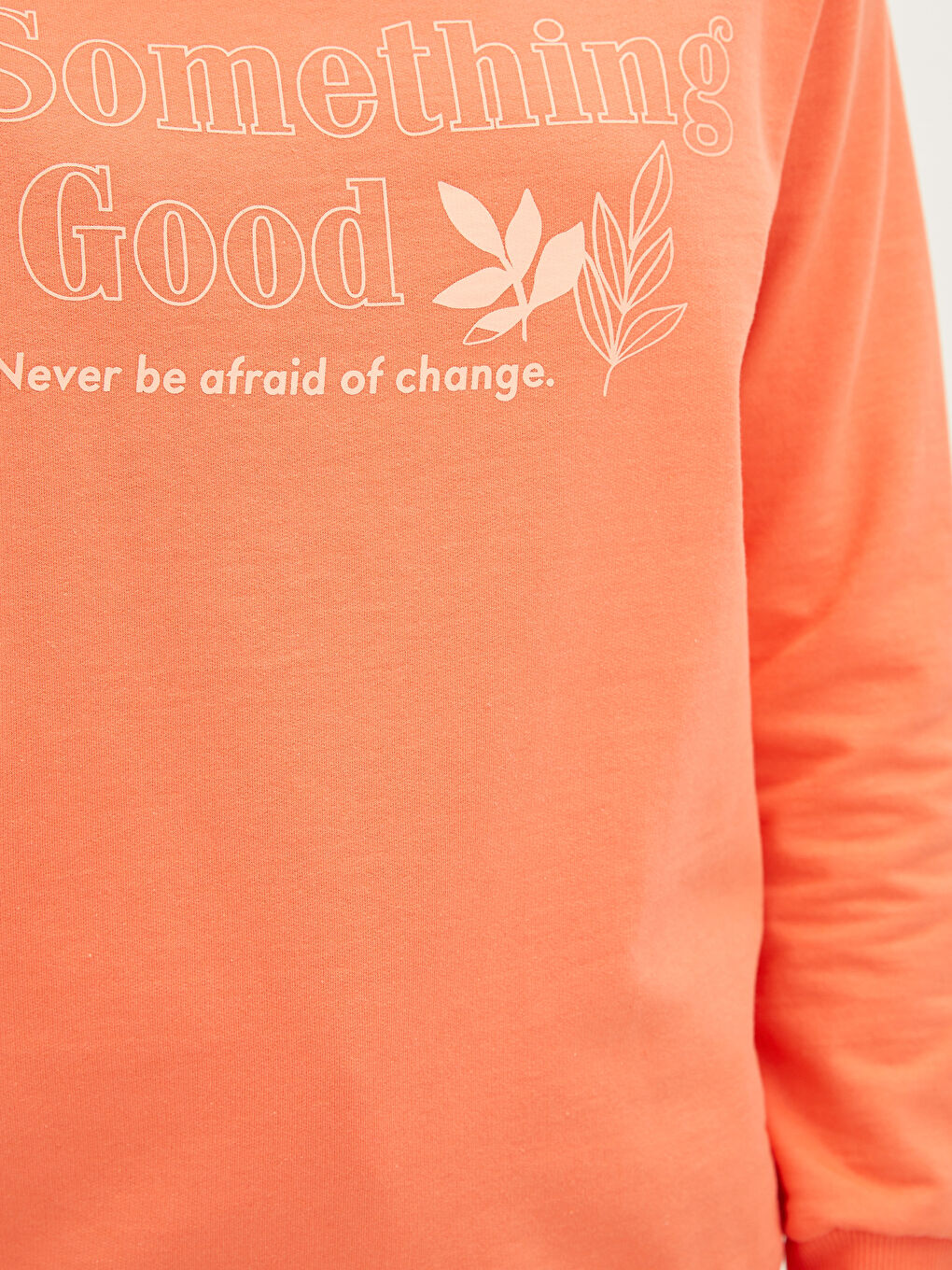 Crew Neck Printed Long Sleeve Women's Sweatshirt-3