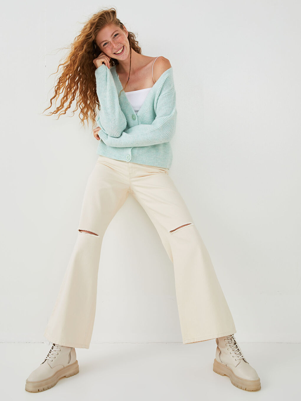 High Waist Wideleg Women's Rodeo Jeans-3