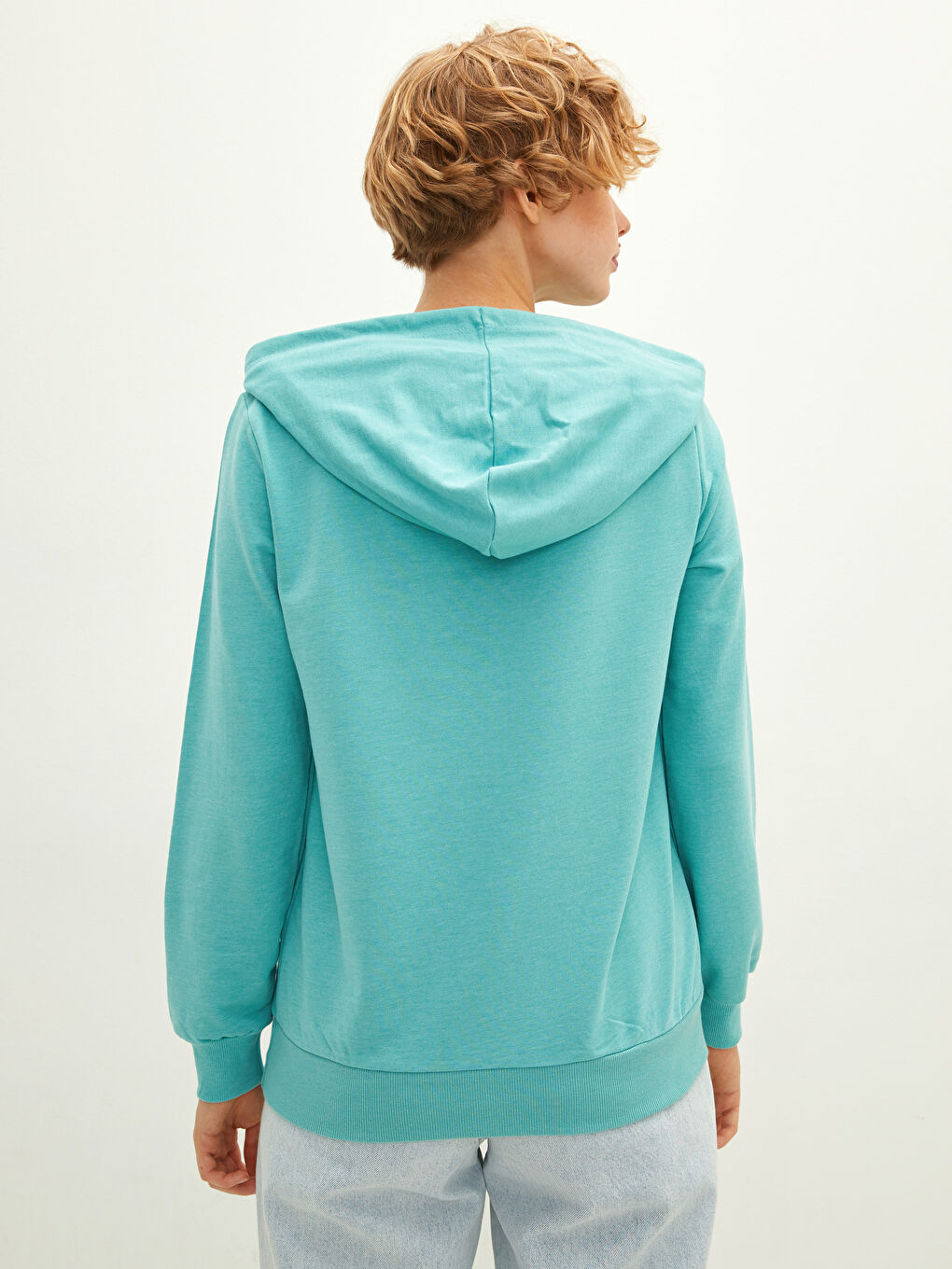 Kapuzensweatshirt Bedruckt Langarm Für Damen-4