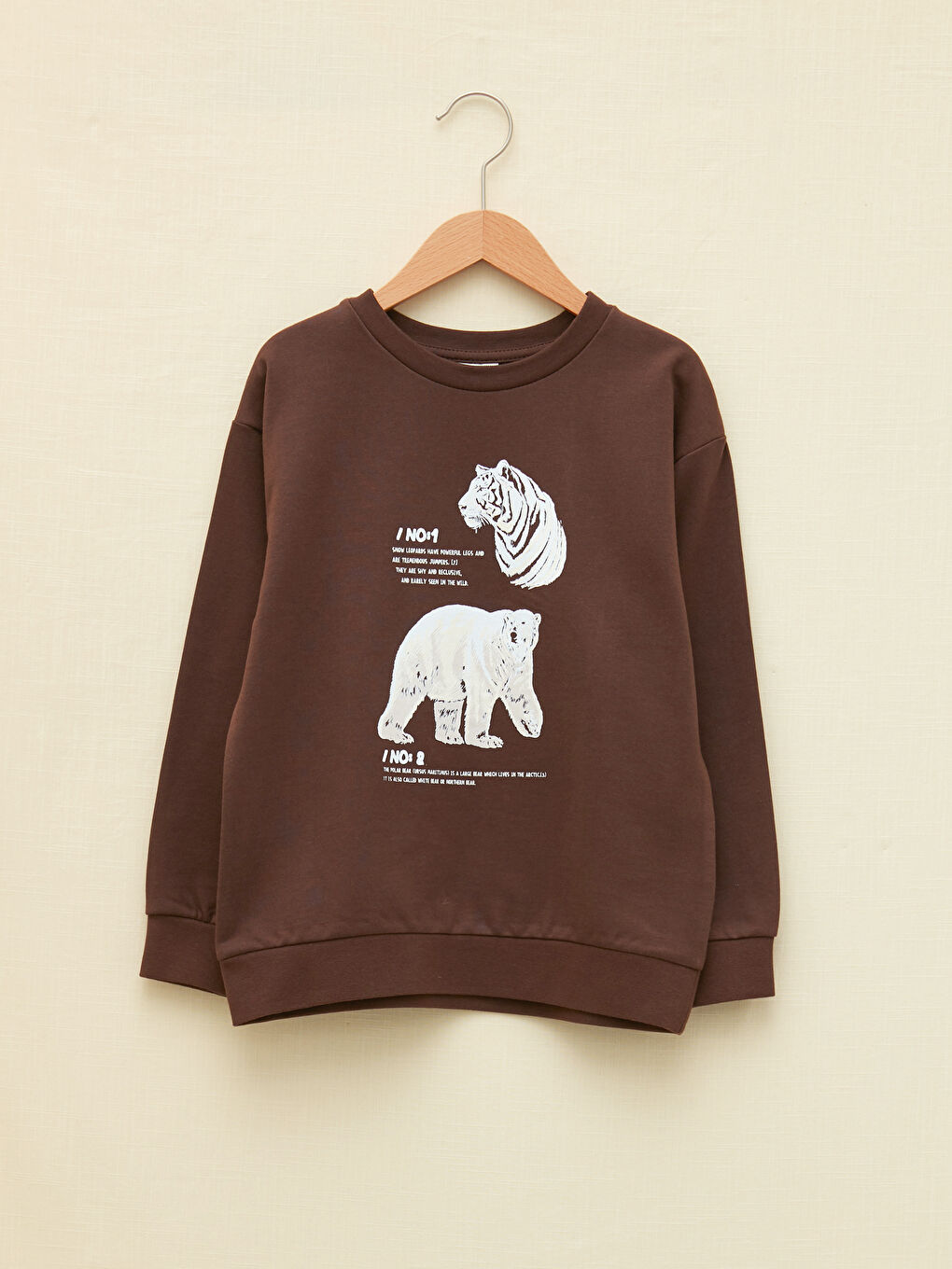 LCW Kids Rundhalsausschnitt Bedruckt Langarm Sweatshirt für Jungen -W1CU18Z4-HKQ