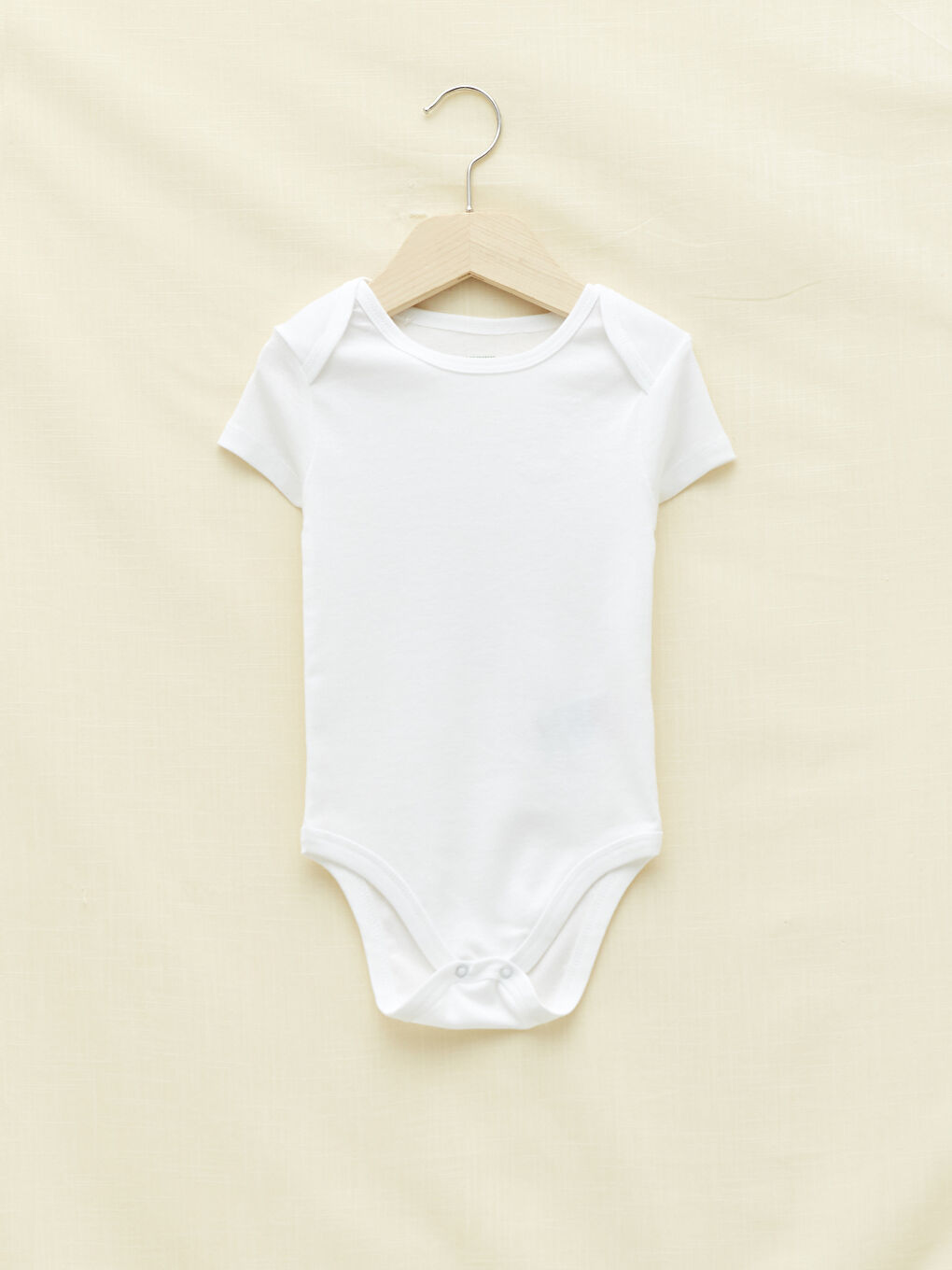 بودي سوت أولادي رضع بأكمام قصيرة وياقة دائرية وكباسين طقطق عبوة من قطعتين-2