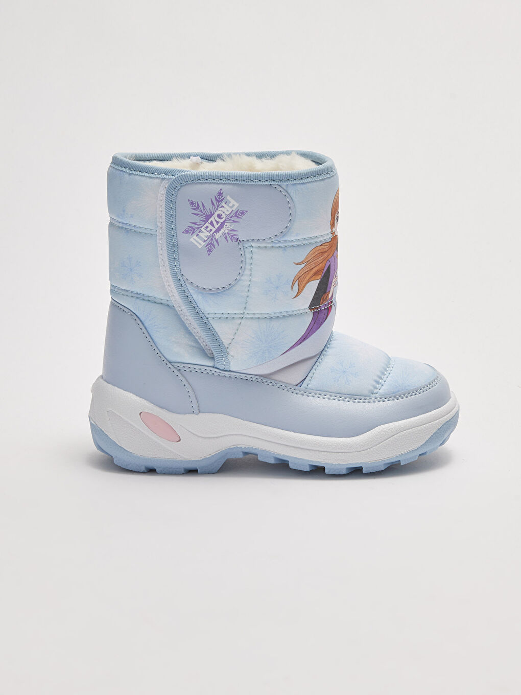 Cizme de Zăpadă Fete cu Talpă Groasă și Bandă Velcro Licențiate Frozen-1