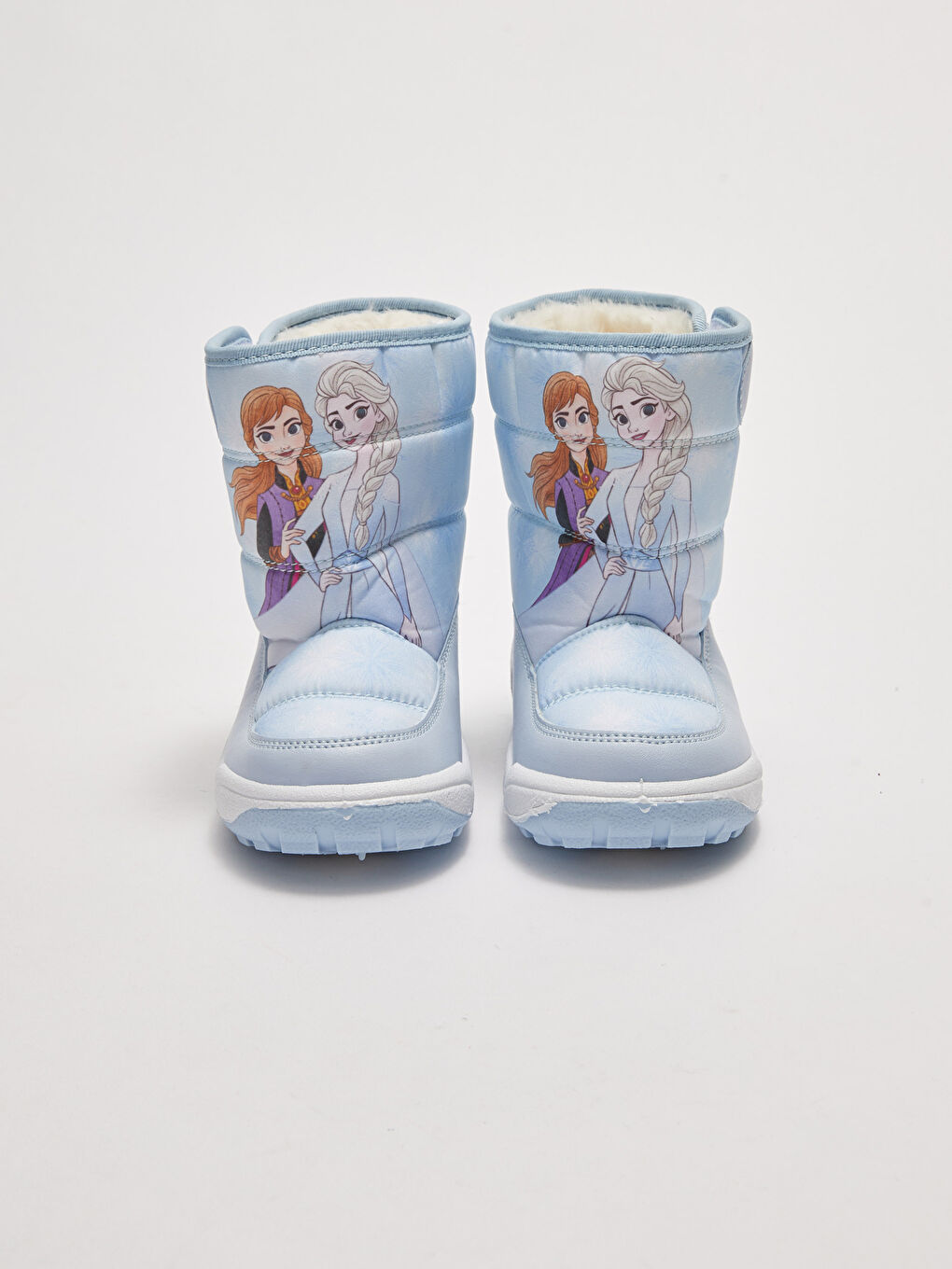 Cizme de Zăpadă Fete cu Talpă Groasă și Bandă Velcro Licențiate Frozen-2