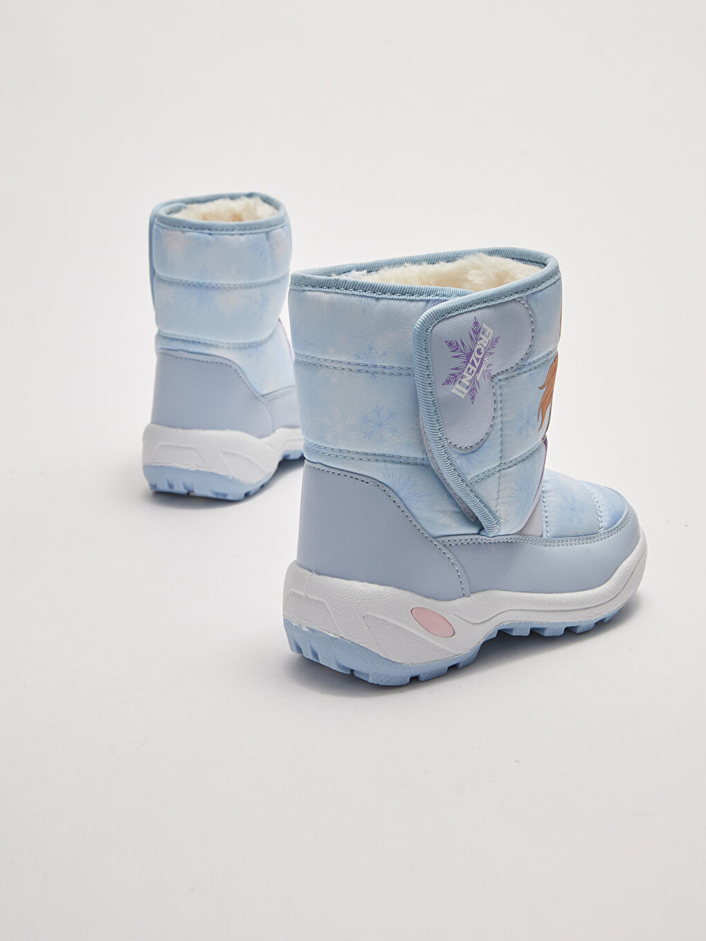 Cizme de Zăpadă Fete cu Talpă Groasă și Bandă Velcro Licențiate Frozen-5