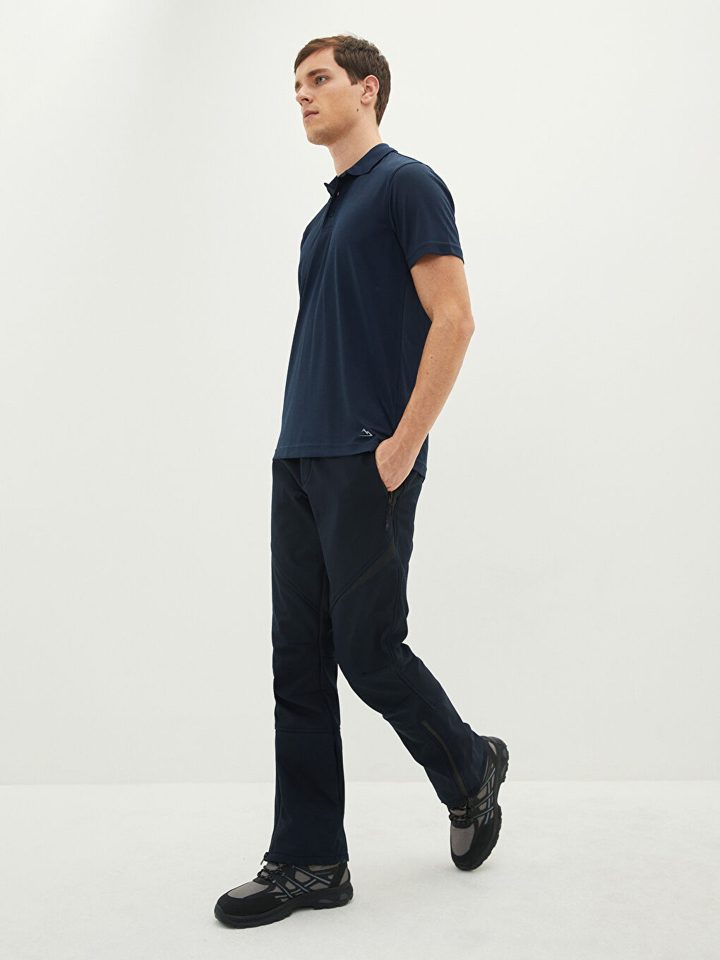 Lacivert Standart Kalıp Erkek Kayak Pantolonu-1