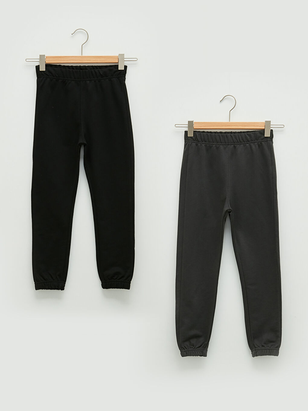 Siyah Beli Lastikli Basic Erkek Çocuk Jogger Eşofman Altı 2'li