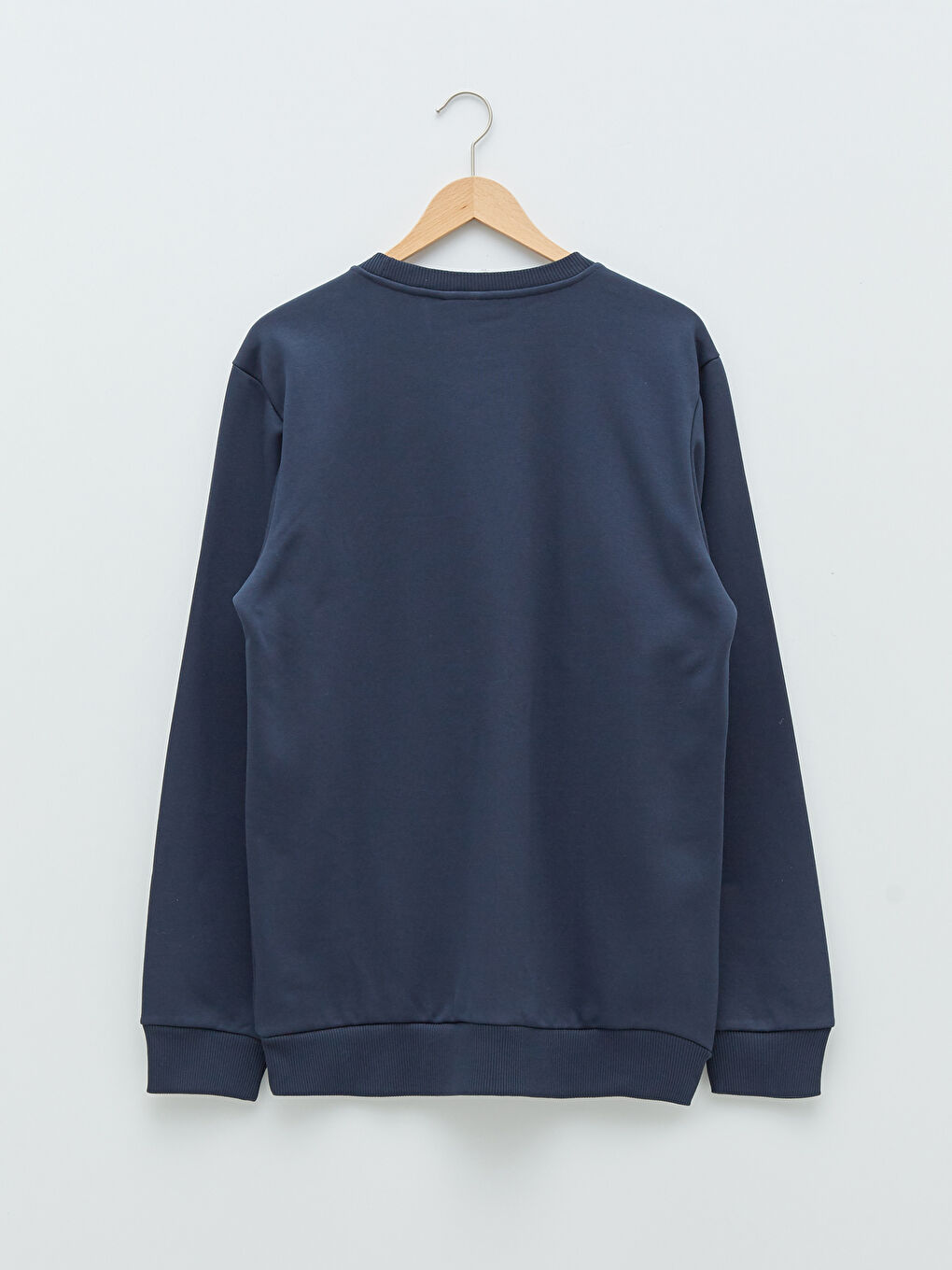 Crew Neck Printed Men's Thick Sweatshirt-6