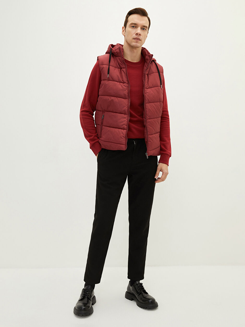 Gilet à Capuche pour Hommes Coupe Standard-2