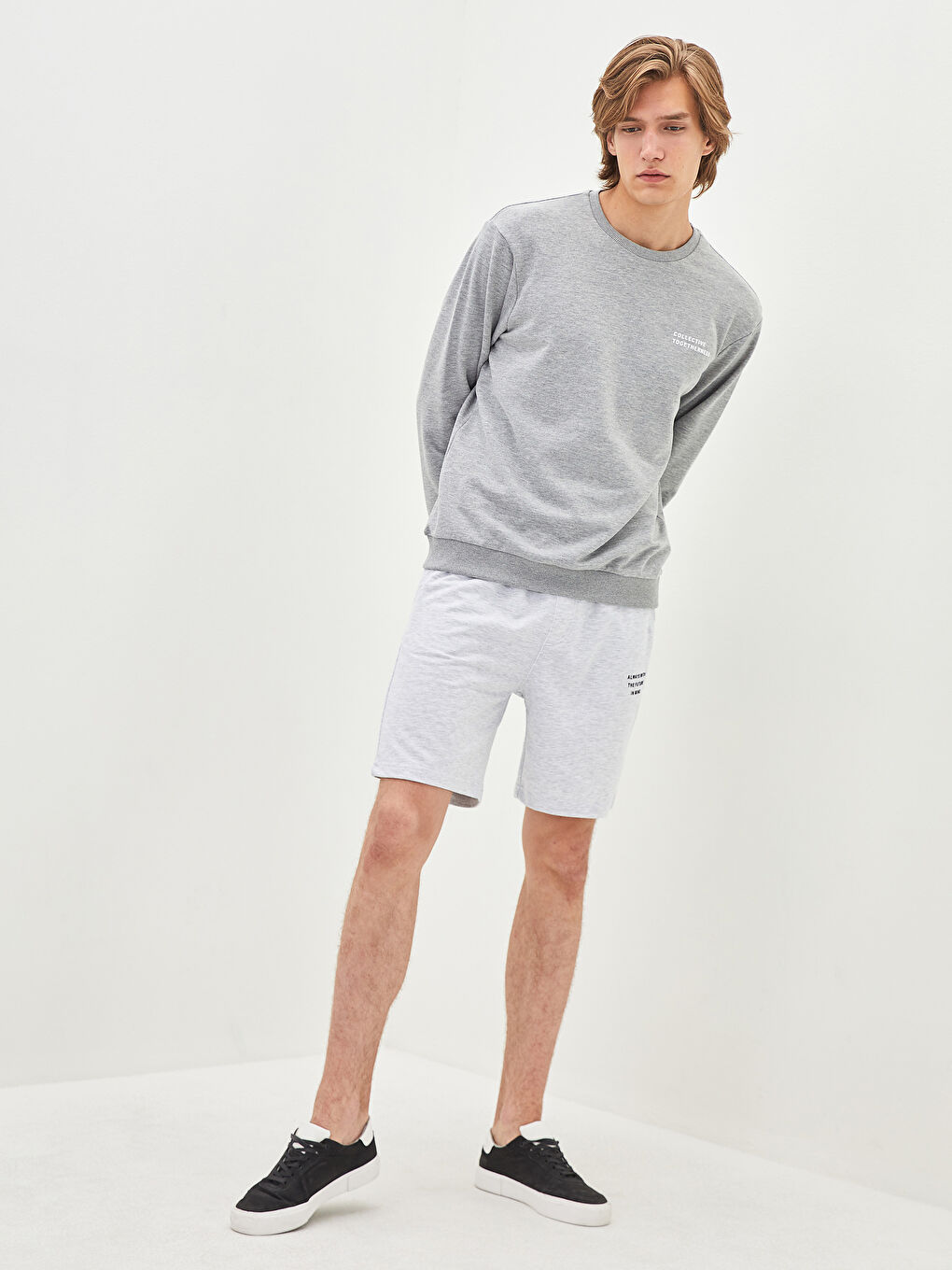 Crew Neck Long Sleeve Printed Men's Sweatshirt-4