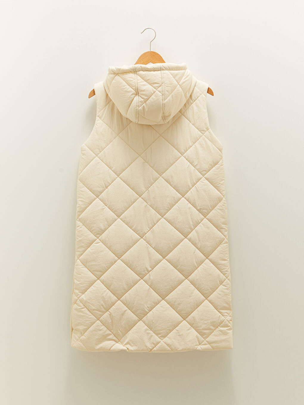 LCW Modest Hooded Collar Zipper Closure Pocket Detailed Women's Vest -W1DA93Z8-RRT