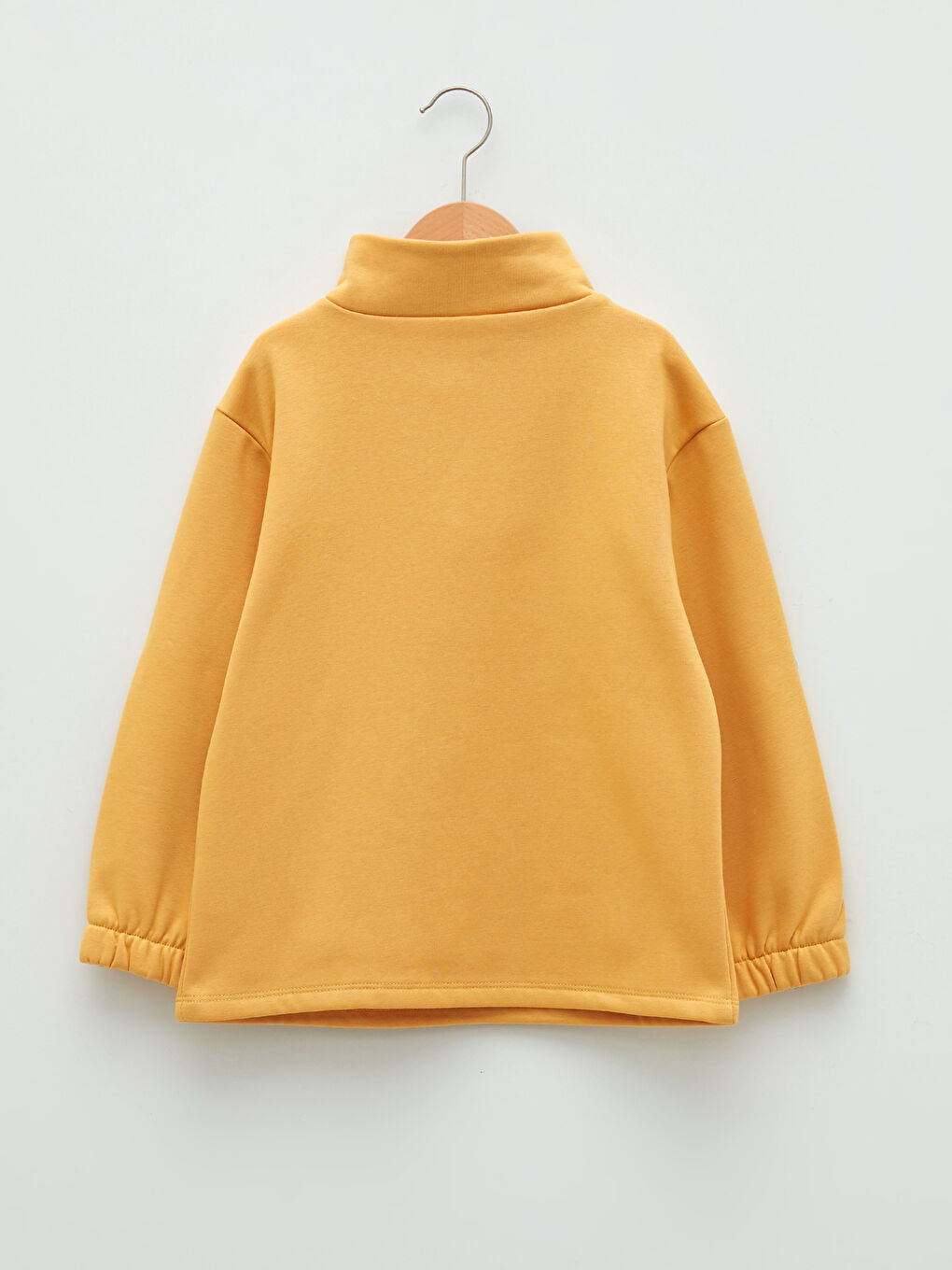 Биік жағалы негізгі ұзын жеңді қыздарға арналған свитшот-1