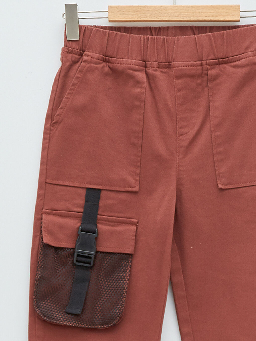 Pantalon De Jogging Basique En Gabardine Pour Fille À Taille Élastique-2