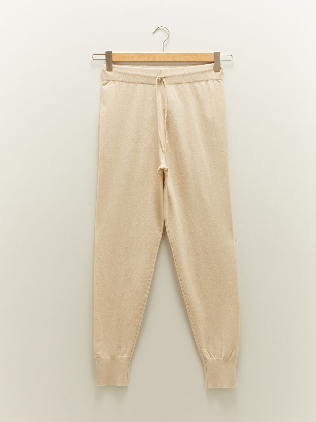 Women's Elastic Waist Plain Trousers-5