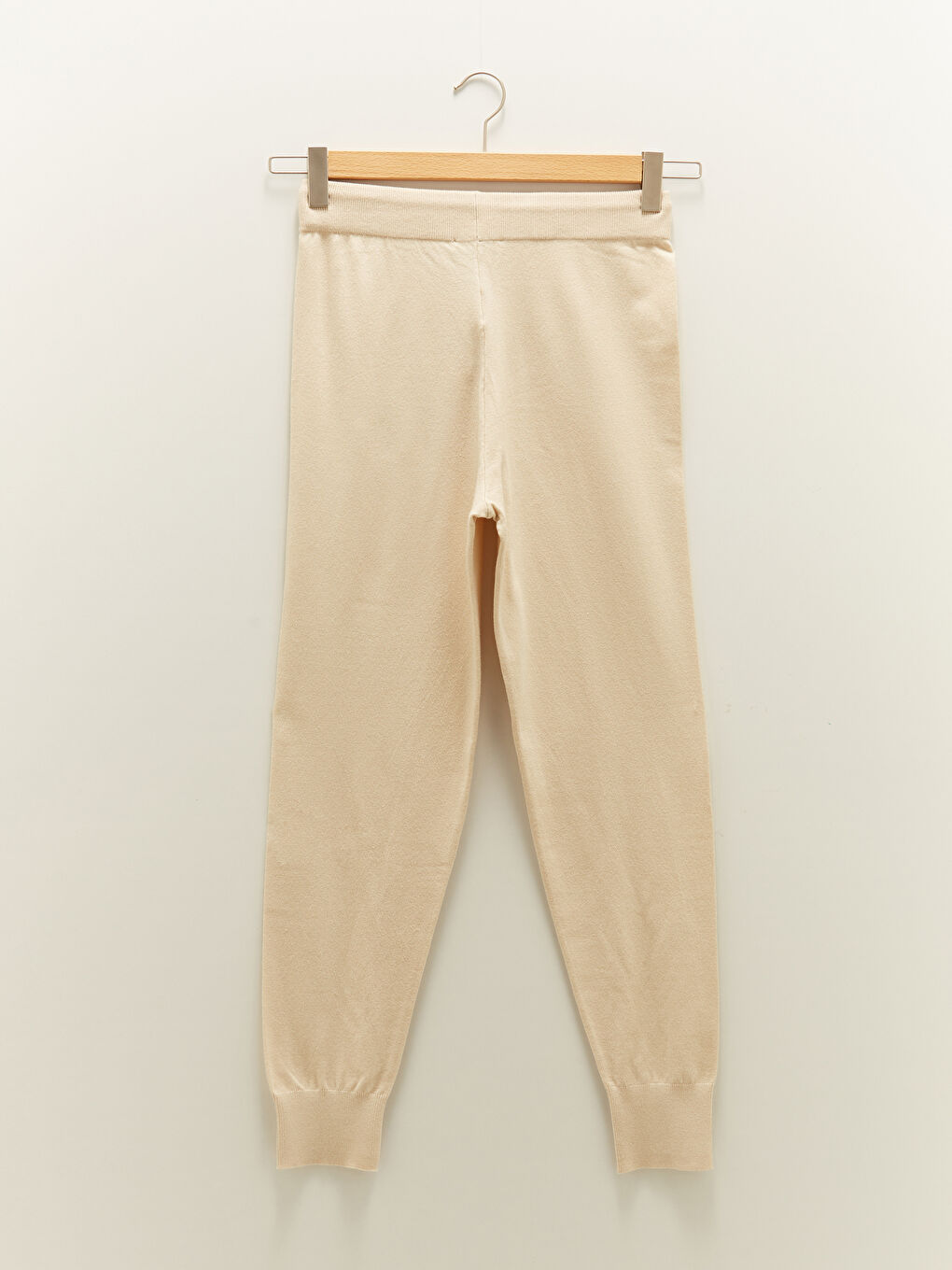 Women's Elastic Waist Plain Trousers-6