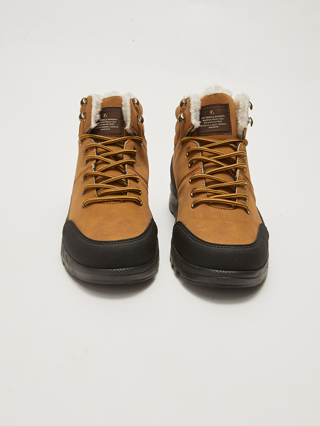 LCW STEPS Shearling Lace-Up Men's Trekking Boots -W1DB55Z8-DCJ