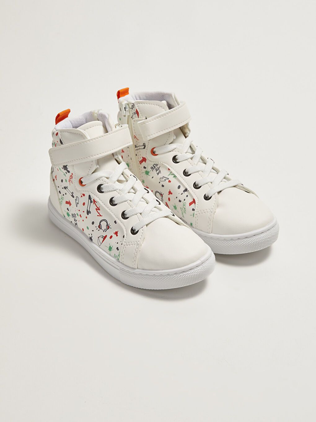 Hook and Loop Printed Boys Ankle Boy Sports Shoes