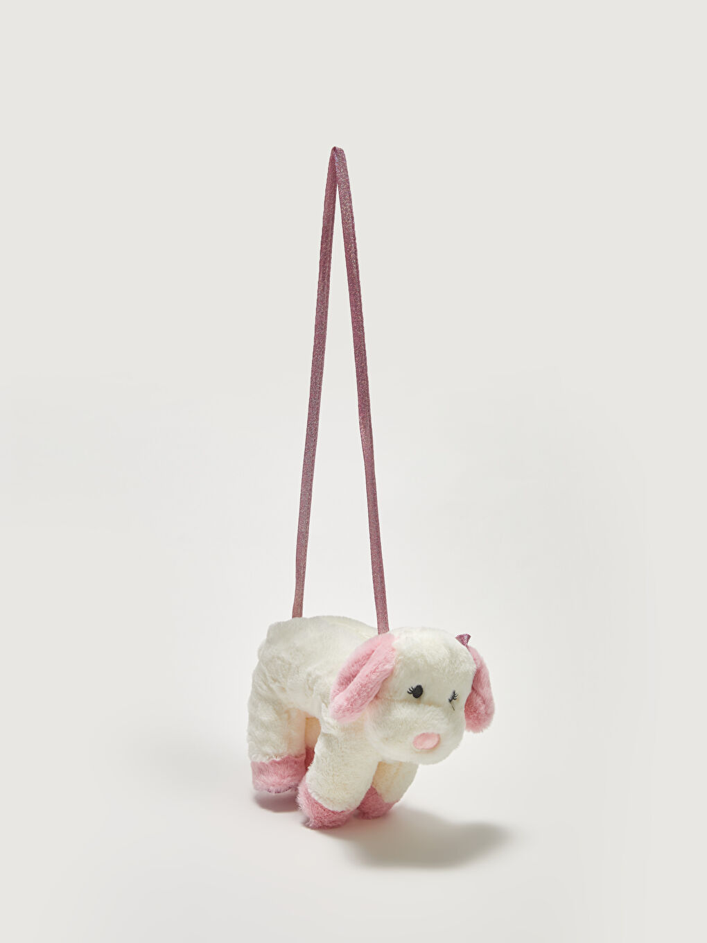 Sac bandoulière en peluche avec motif animal 3D pour filles-1