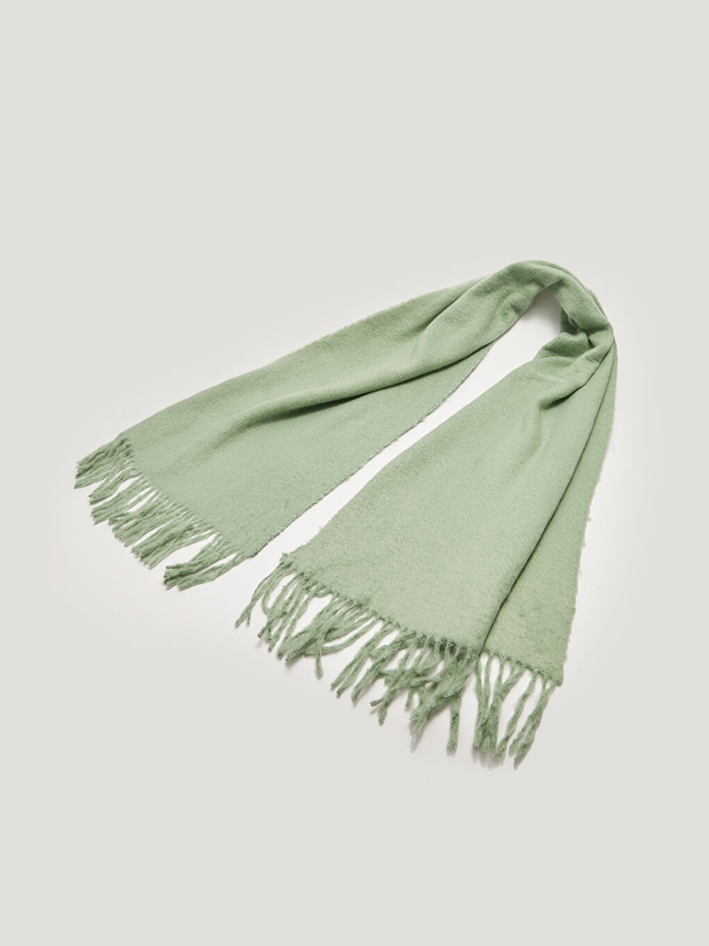Plain Tasseled Women's Scarf-2