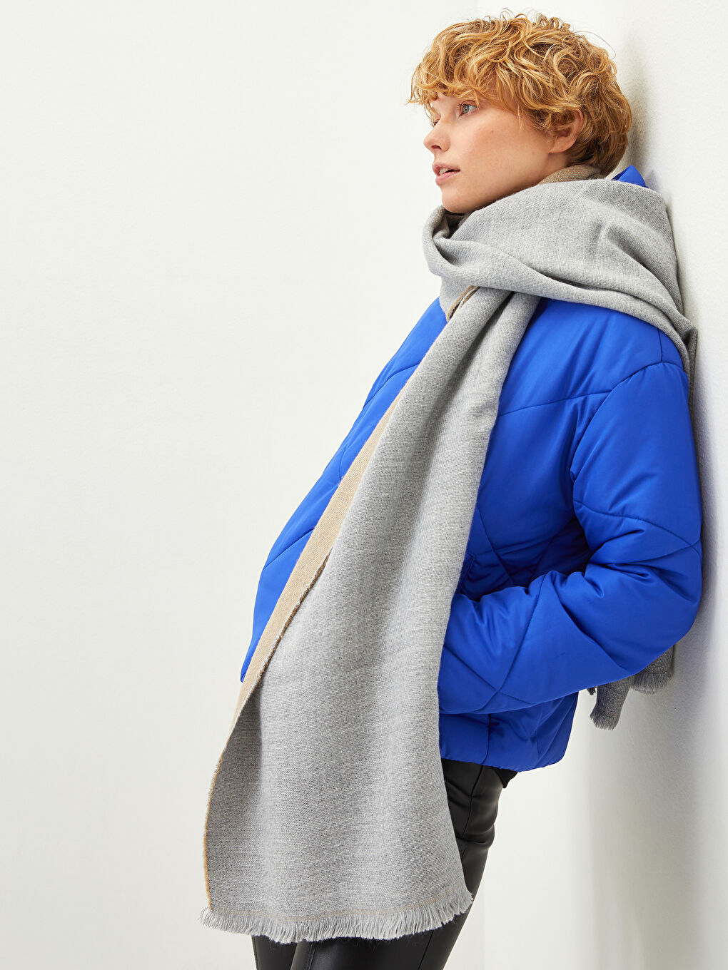 Plain Double Sided Women's Scarf