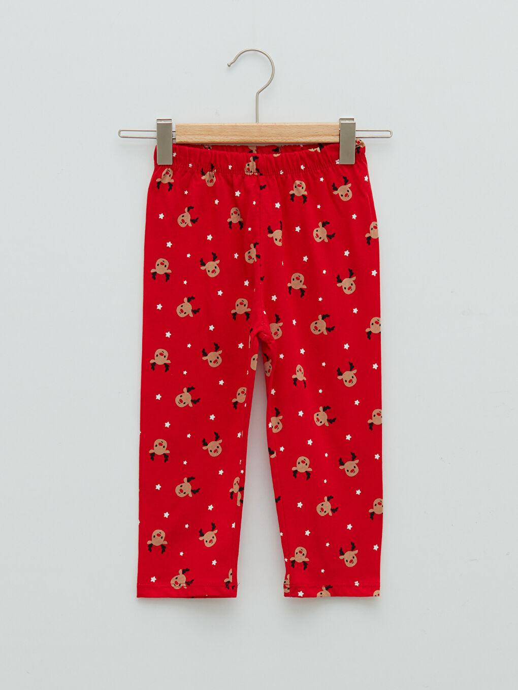 Ensemble de pyjama en coton à thème de Noël à manches longues avec col polo pour garçon bébé-4