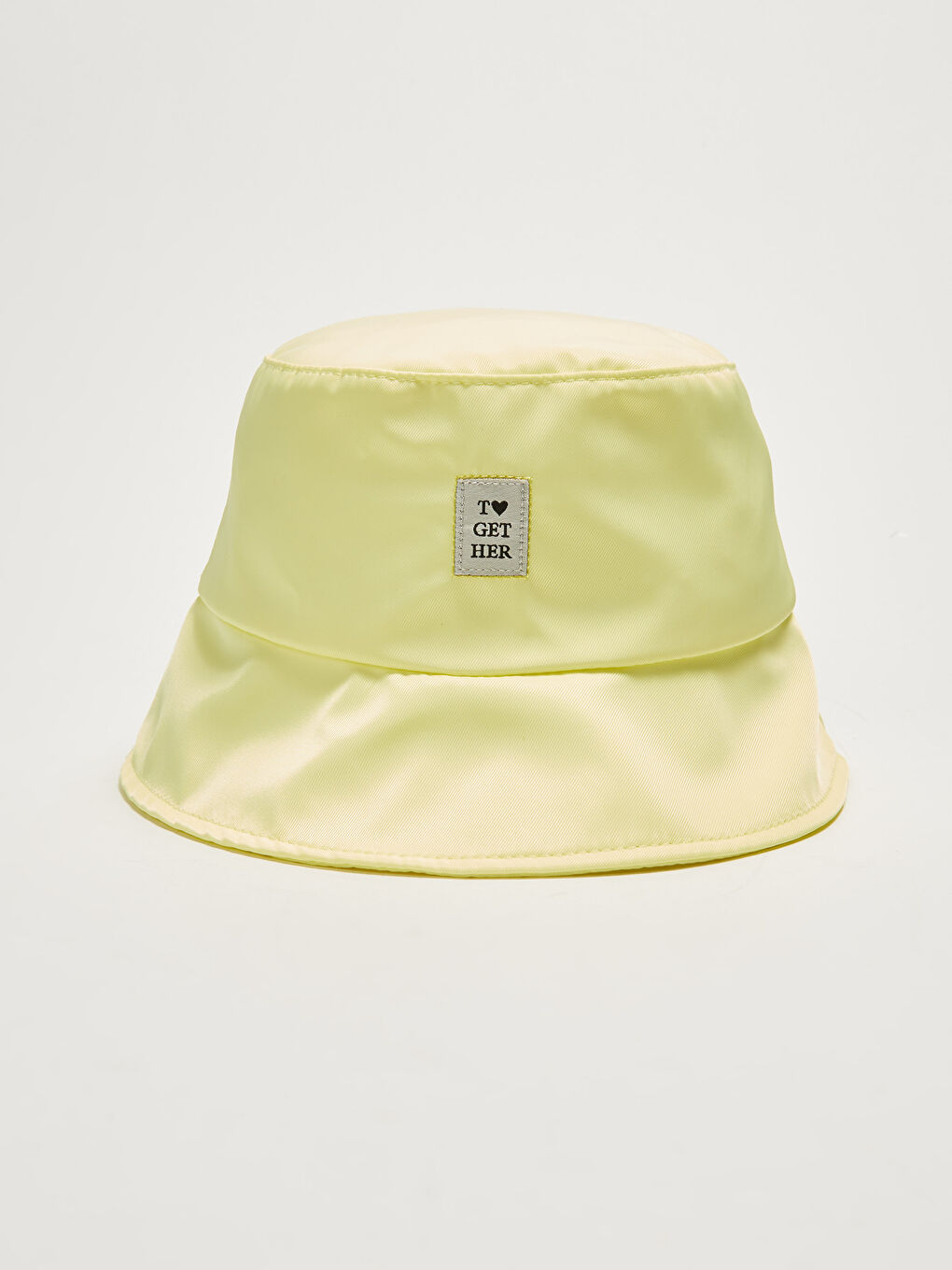 Sarı Baskılı Kız Çocuk Bucket Şapka